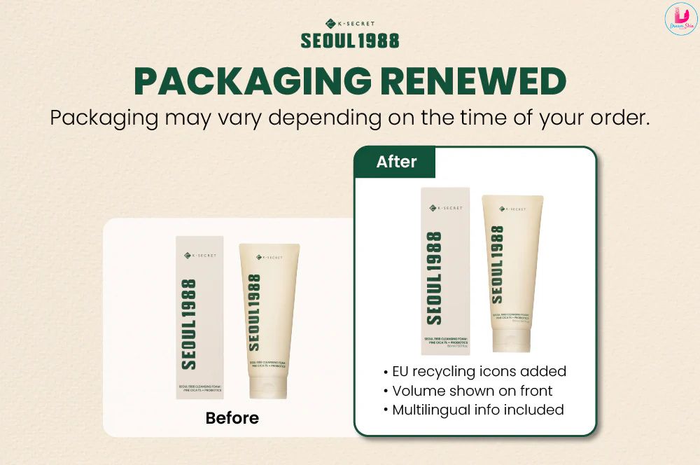 KSECRET SEOUL 1988 Cleansing Foam Pine Cica 1% + Probiotics 150ml